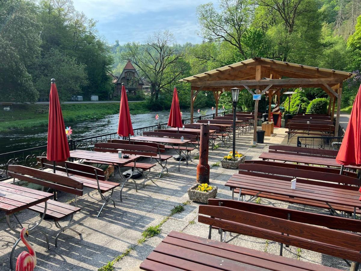 Pension Sternschnuppe, Treseburg Harz, Unmittelbar Am Wasser Thale Eksteriør bilde